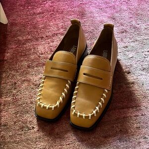 Labucq Tan Leather Loafers